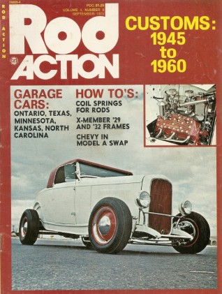 ROD ACTION 1975 SEPT - COIL SPRINGS FOR RODS, X-FRAME FORD, SWEET CUSTOMS